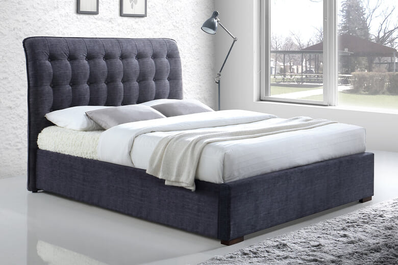 Time Living Hamilton Dark Grey Bed Frame, King Size