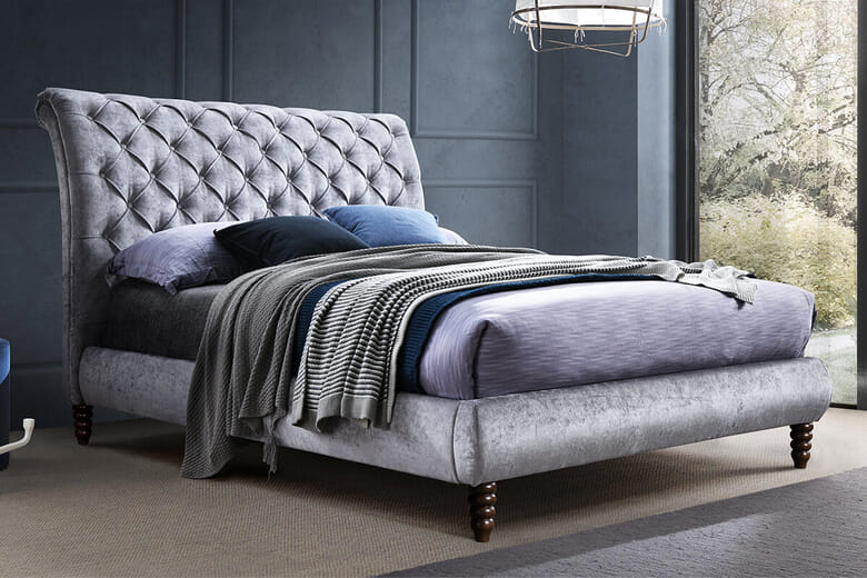 Time Living Venice Grey Bed Frame, King Size