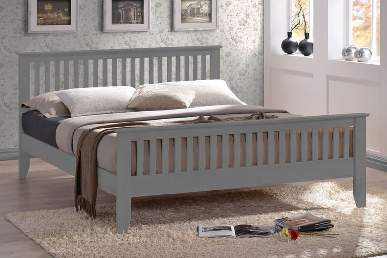 Time Living Turin Grey Bed Frame, Double