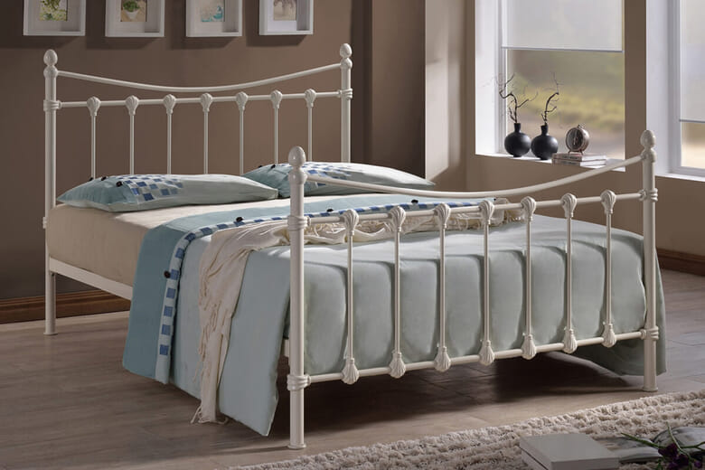 Time Living Florida Ivory Bed Frame, Single