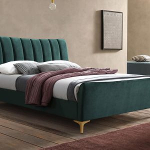 Birlea Clover Green Fabric Bed Double | Bed Sava