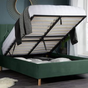 Birlea Loxley Green Ottoman Bed Small Double | Bed Sava