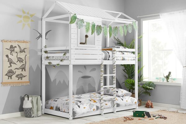 Birlea Adventure White Kids Bunk Bed Single | Bed Sava