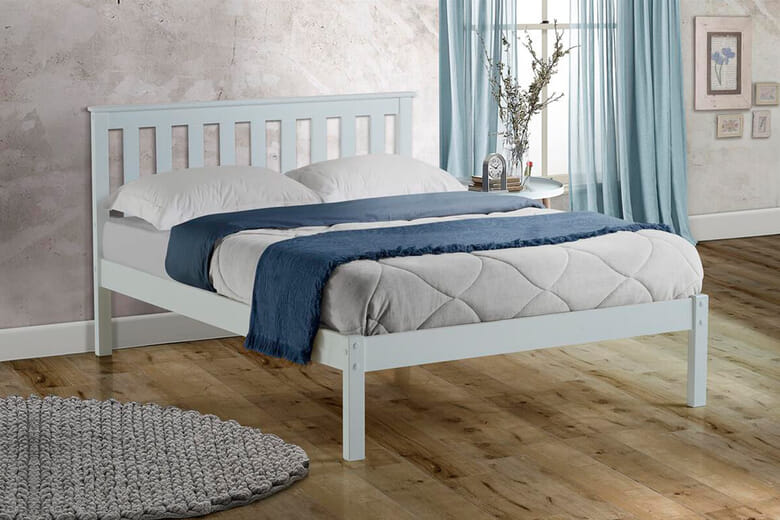 Birlea Denver White Bed, Small Double