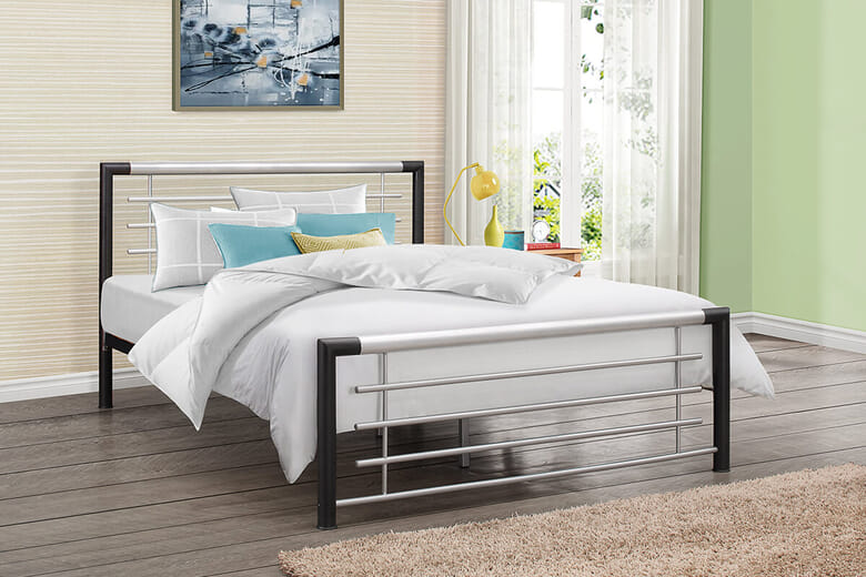 Birlea Faro Metallic Bed, Double