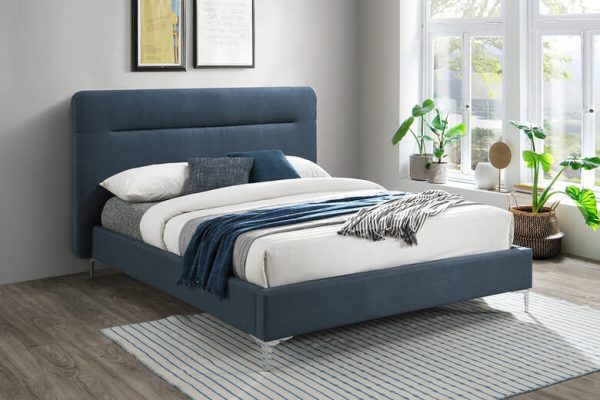 Birlea Finn Blue Fabric Bed King Size | Bed Sava