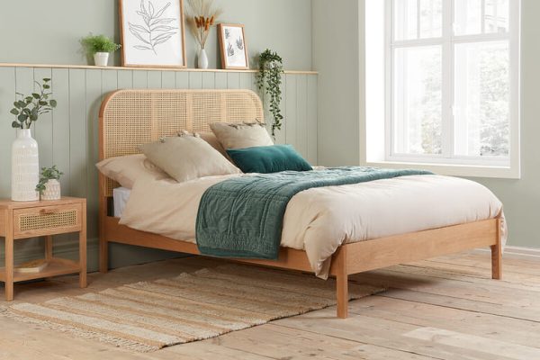 Birlea Margot Rattan Oak Bed King Size | Bed Sava
