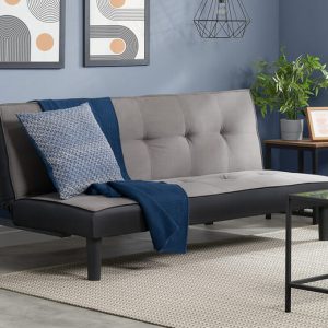 Birlea Aurora Grey Velvet Sofa Bed Sofa Bed | Bed Sava