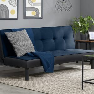 Birlea Aurora Midnight Blue Velvet Sofa Bed Sofa Bed | Bed Sava