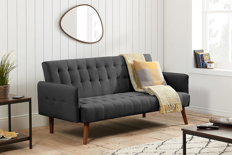 Birlea Hudson Grey Sofa Bed, Sofa Bed