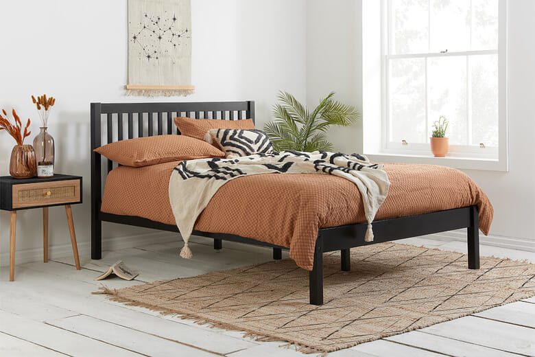 Birlea Nova Black Bed, Single
