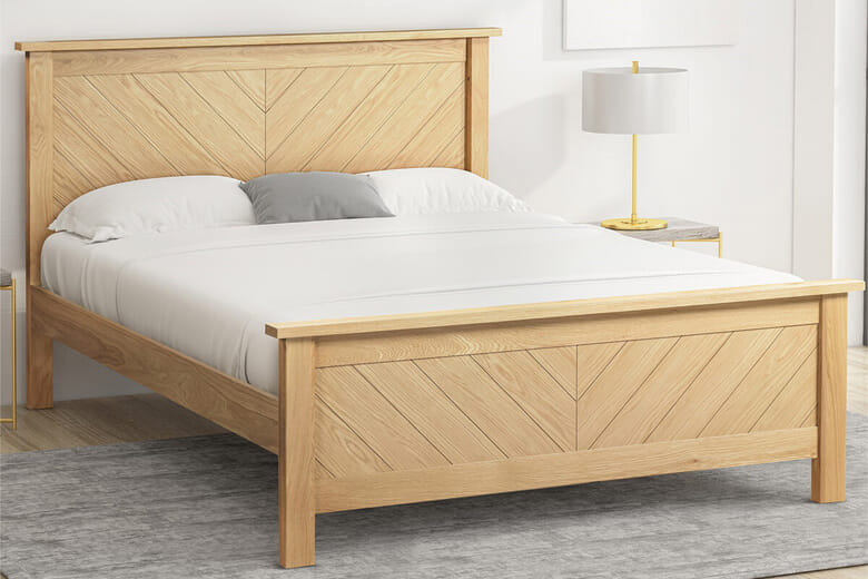 Kyoto Oak Bed, Double