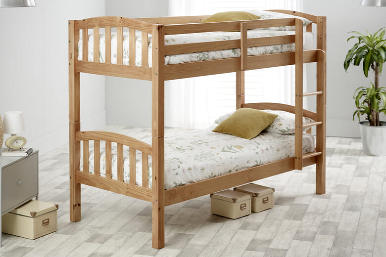 Chloe Wooden Kids Bunk Bed, Bedmaster_White, One Size