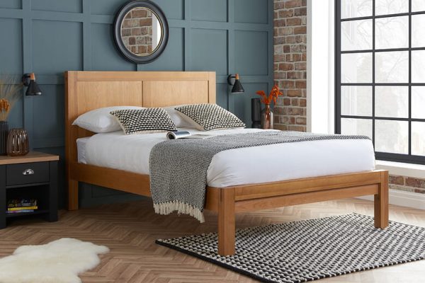 Birlea Bellevue Solid Oak Bed Double | Bed Sava