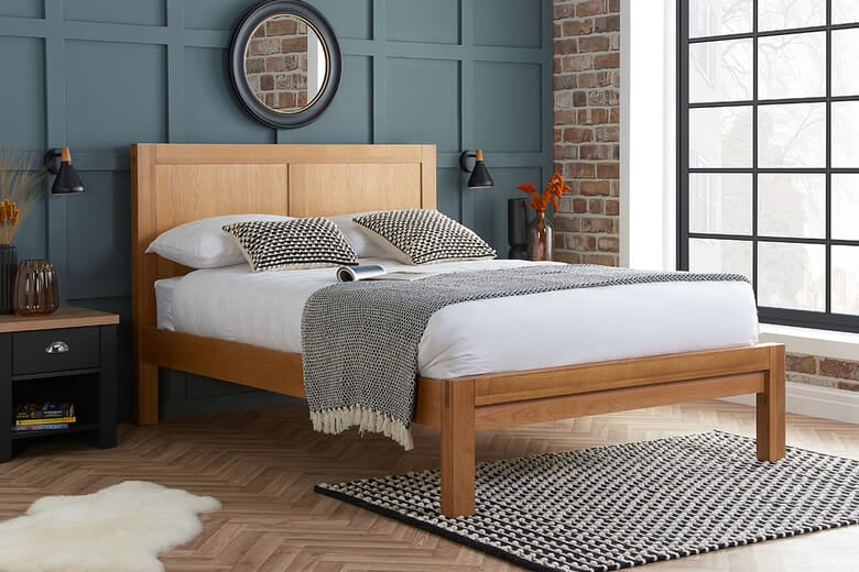 Birlea Bellevue Solid Oak Bed, Double