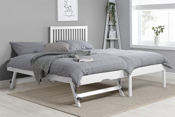 Birlea Buxton Pine Guest Bed Birlea White Pine One Size | Bed Sava