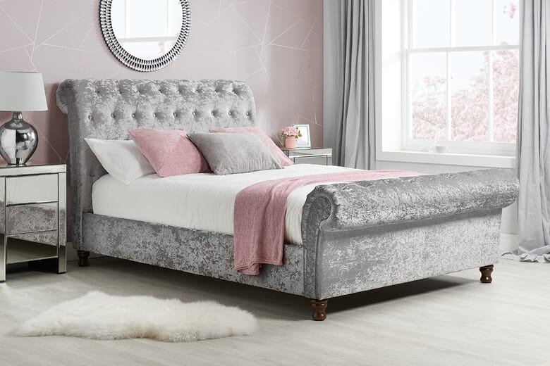 Birlea Castello Fabric Bed, Birlea_Charcoal Fabric, Super King
