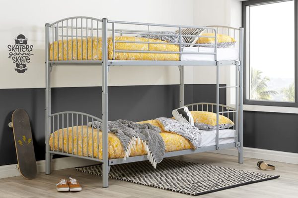 Birlea Corfu Metal Kids Bunk Bed Single Bunk Bed | Bed Sava