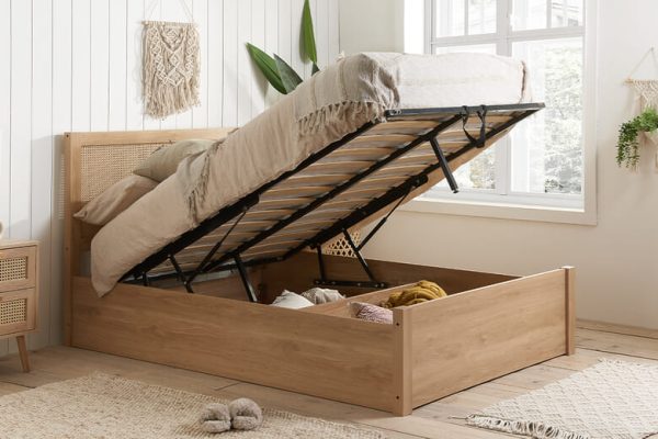 Birlea Croxley Rattan Ottoman Bed King Size | Bed Sava