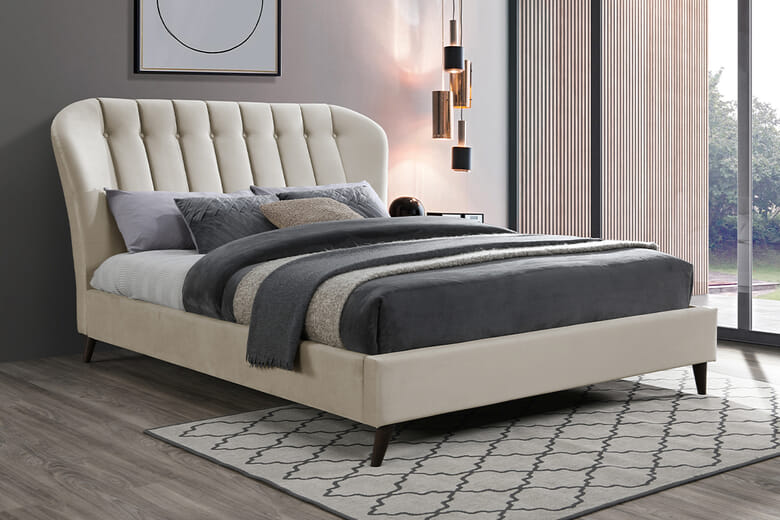 Birlea Elm Fabric Bed, Birlea_Warmstone Fabric, King Size