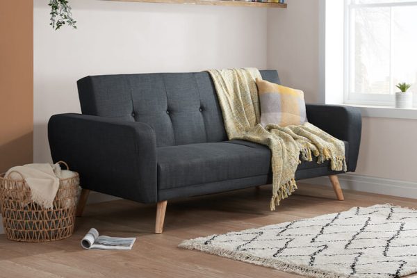 Birlea Farrow Grey Large Sofa Bed Sofa Bed | Bed Sava