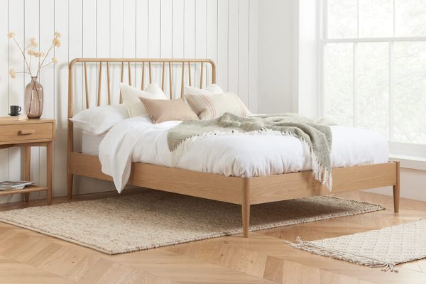 Birlea Jesper Solid Oak Bed Super King | Bed Sava