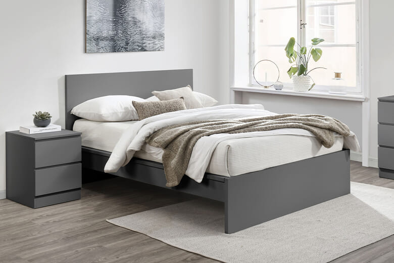 Birlea Oslo Wooden Bed, Birlea_Black, Double