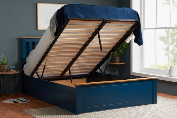 Birlea Phoenix Ottoman Bed Birlea Oak Effect Double | Bed Sava