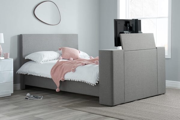 Birlea Plaza Grey TV Bed King Size | Bed Sava