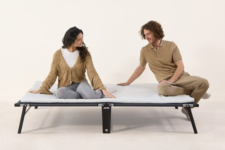 One Size - Jay-Be CE120 Compact Folding Small Double Bed with Mattress