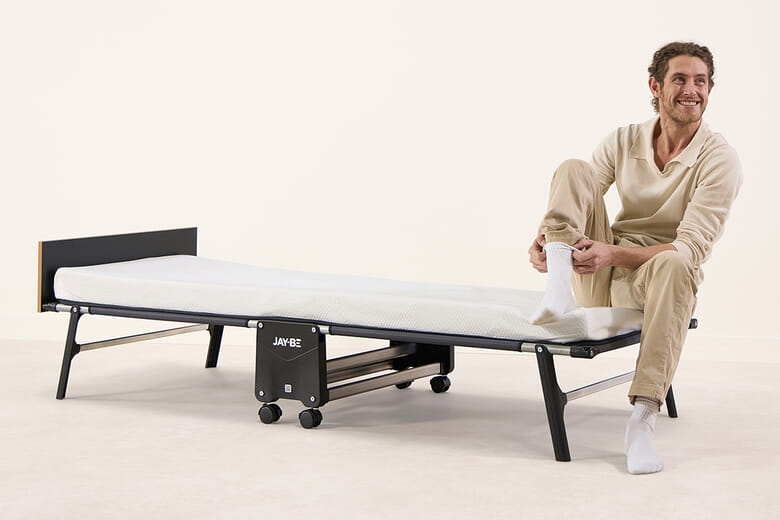 One Size - Jay-Be RM80 Rollaway Folding Bed with Memory Mattress