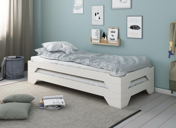 Kyle Single Stacker bed  30 Single  White | Bed Sava