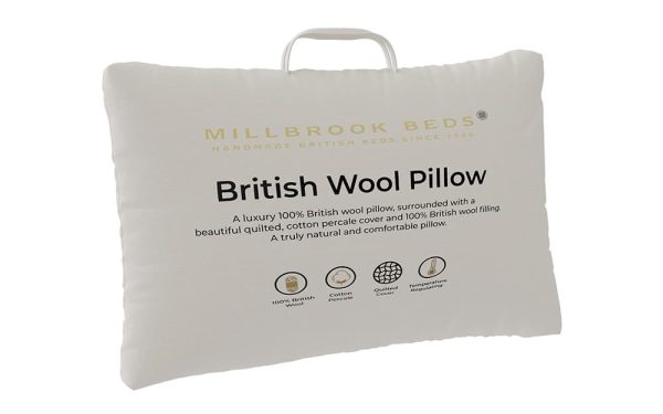 Millbrook Wool Pillow Standard Pillow Size | Bed Sava