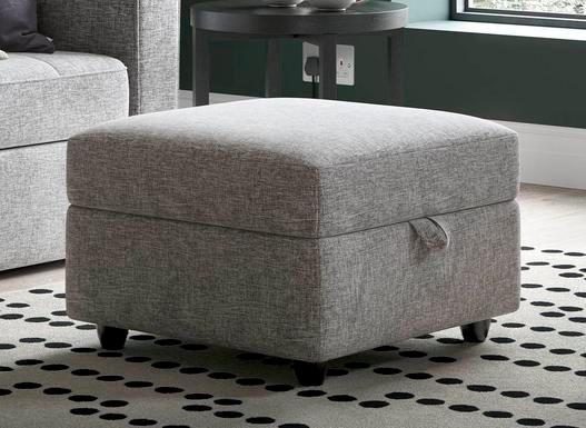 Haze Ottoman Footstool - Grey