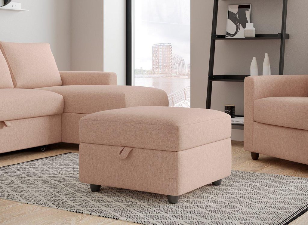 Limerick Footstool - Pink