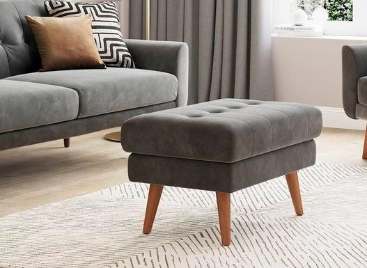 Gallway Footstool - Grey