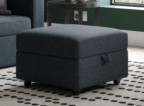 Haze Footstool  Blue | Bed Sava