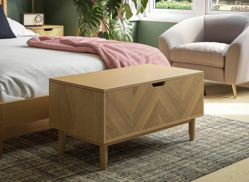 Paxton Wooden Blanket Box - Brown