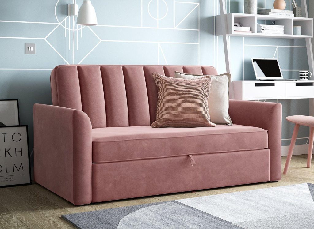Hazel 2-Seater Sofa bed - Pink
