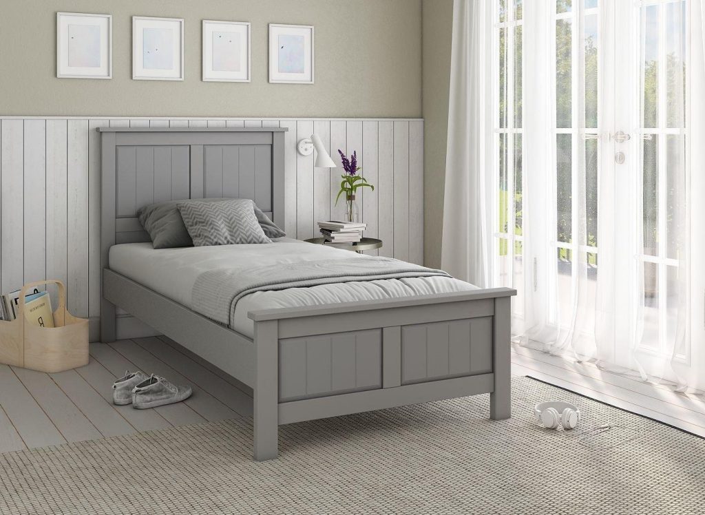 Northwood Wooden Bed Frame  30 Single  Grey | Bed Sava