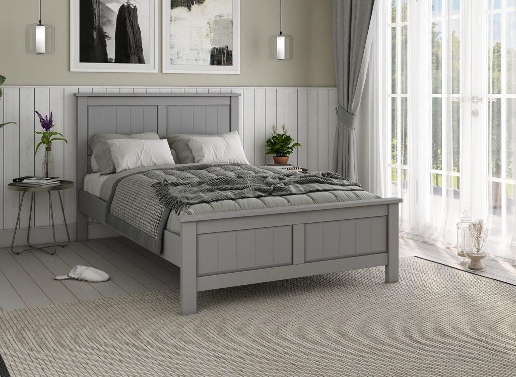 Northwood Wooden Bed Frame  50 King  White | Bed Sava