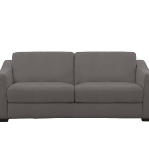 Optimus Space Saving BV Leather Sofa Bed with Memory Foam Mattress  BV Elephant | Bed Sava