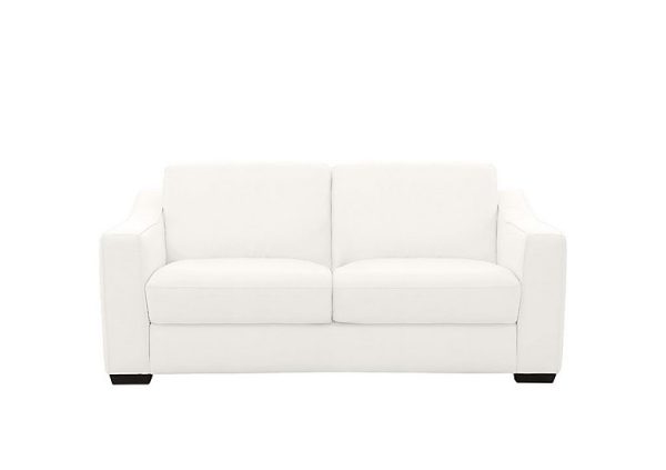 Optimus Space Saving NC Leather Sofa Bed with Memory Foam Mattress  NC Star White | Bed Sava