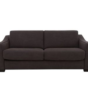 Optimus Space Saving Fabric Sofa Bed with Memory Foam Mattress  Dark Grey | Bed Sava