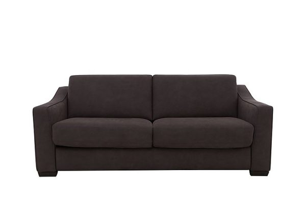 Optimus Space Saving Fabric Sofa Bed with Memory Foam Mattress  Dark Grey | Bed Sava