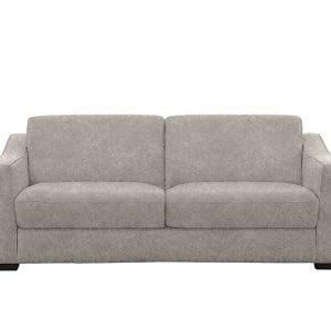 Optimus Space Saving Fabric Sofa Bed with Memory Foam Mattress  Grey | Bed Sava