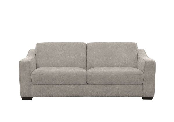 Optimus Space Saving Fabric Sofa Bed with Memory Foam Mattress  Grey | Bed Sava