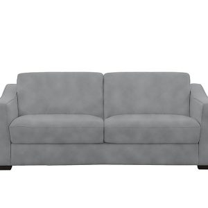 Optimus Space Saving Fabric Sofa Bed with Memory Foam Mattress  Bluish Grey | Bed Sava