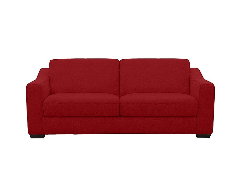 Optimus Space Saving Fabric Sofa Bed with Memory Foam Mattress - Red