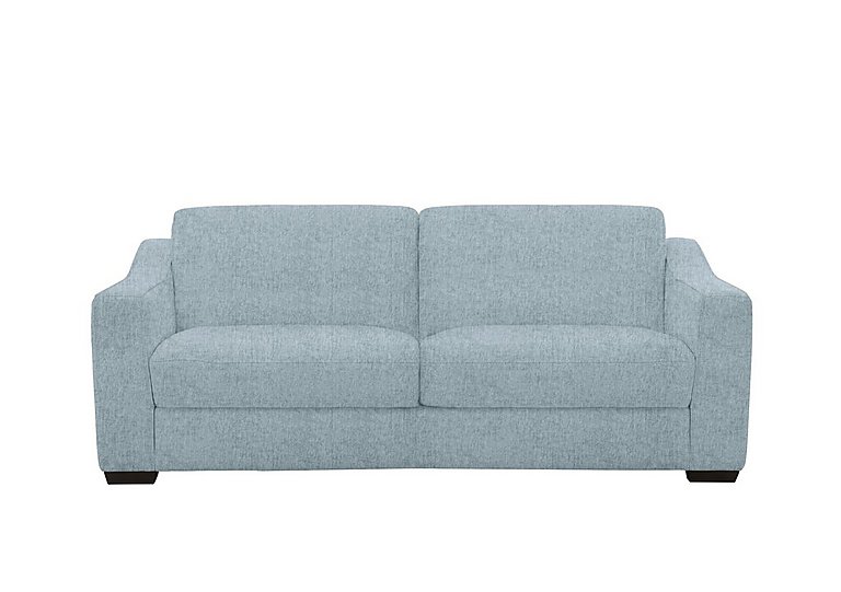 Optimus Space Saving Fabric Sofa Bed with Memory Foam Mattress - Baby Blue